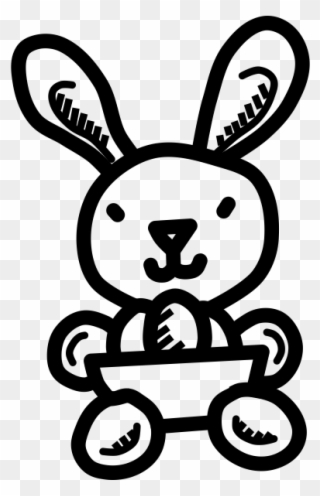 Easter Bunny Rubber Stamp - Easter Clipart