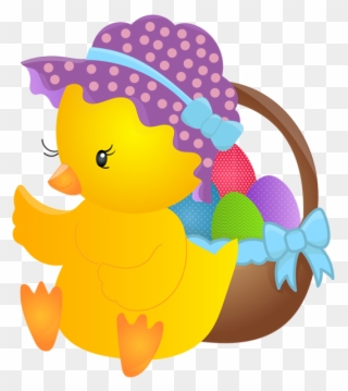Cute Easter Chicken Png Clip Art Image - Cartoon Transparent Png