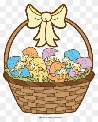 Free Easter Basket Clipart - Easter - Png Download