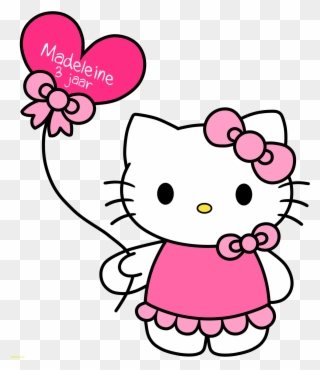 Hello Kitty Pictures Hello Kitty With Balloons Free - Hello Kitty Pink Png Clipart