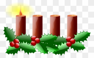 Advent Wreath Clipart Free 101 Clip Art - Advent Candles Clipart - Png Download