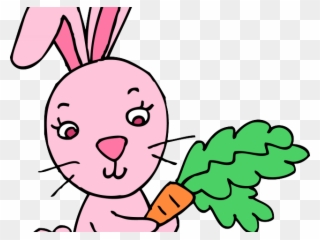 Easter Bunny Clipart Pink - Clip Art 5 Rabbit - Png Download