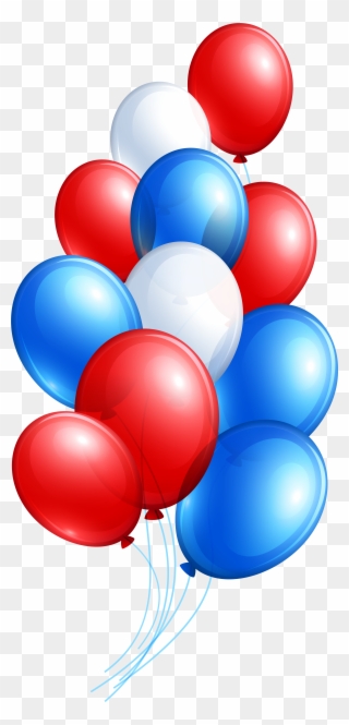 Red And Blue Balloons Transparent Background Clipart