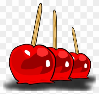 Free Vector Candied Apples Clip Art - Candy Apple Clipart Png Transparent Png