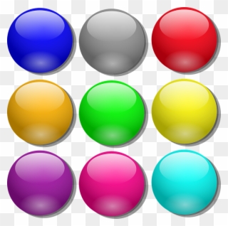 Free Vector Game Marbles Clip Art - Marbles Clip Art - Png Download