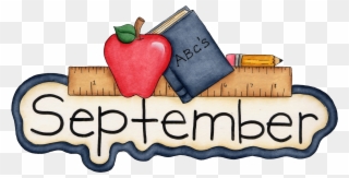 Month September Clip Art Black And White Techflourish - September Calendar Clip Art - Png Download