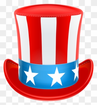 Clipart Hat 4th July - Uncle Sam Hat Clipart - Png Download