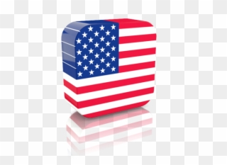Download Rectangular Icon For Non-commercial Use - American Flag Clipart