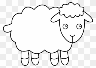 Lamb Clipart - Sheep Clip Art Outline - Png Download