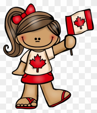 July 1st Is Canada Day Here Is A Canadian Boy And Girl - Clip Art Canada Day - Png Download