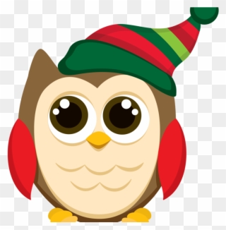 Christmas Owl Clipart Clip Art Patterns Holiday Themes - Dibujos De Navidad Animados - Png Download