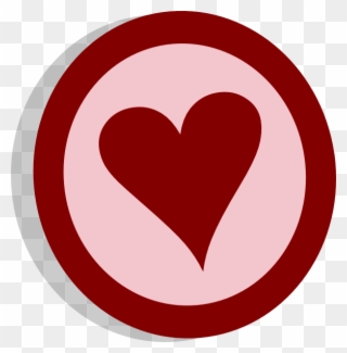 This Free Clip Arts Design Of Symbol Heart Vote - Corazon En Circulo - Png Download