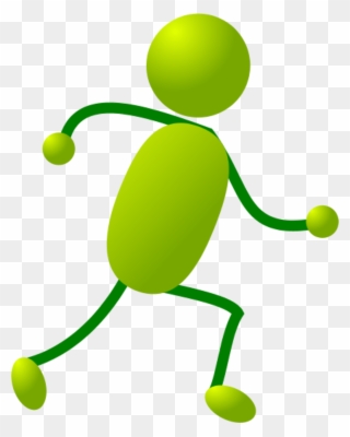 Pix For Stick Figure Man Running - Figure Running Stickman Clipart - Png Download