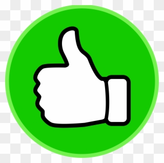 Fingers Clipart Voting - Green Thumbs Up Sign - Png Download