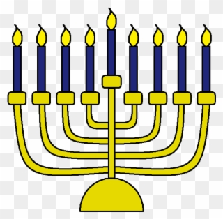 Menorah Jewish Holiday Koozies Clip - Day 3 Hanukkah Menorah - Png Download