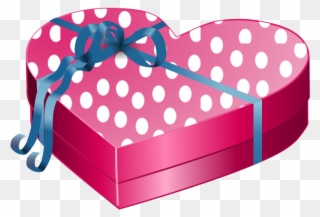 Heart Shaped Giftbox Pink - Animated Birthday Gift Box Clipart