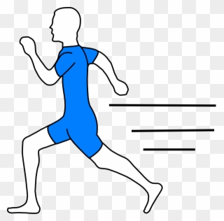 Image Clip Art At Clker Com Vector Online - Draw A Man Running - Png Download