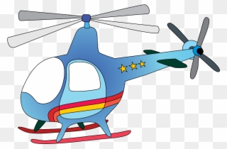 Airplane Clipart Boy Toy - Transparent Background Helicopter Clipart - Png Download