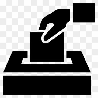Ballot Box - Voting Image Black And White Clipart