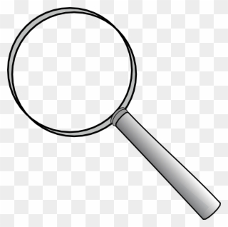 Magnifying Glass Clipart Black And White - Png Download