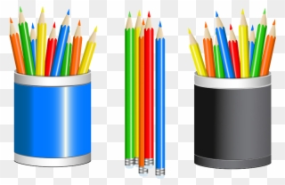 Drawing Clipart Colour Pencil - Porta Lapis Png Vetor Transparent Png