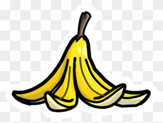 Banana Peel Pin - Desenho De Casca De Banana Clipart