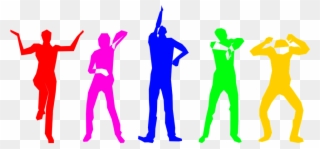 Clipart - Tecktonic-silhouettes - Disco Dancing Silhouette - Png Download