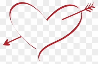 Herz, Liebe, Hochzeit - Arrow Heart Png Clipart