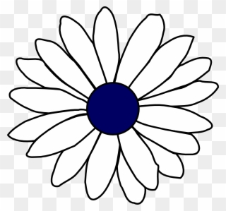 Daisy S Clipart Art - Daisy Flower Clipart Black And White - Png Download