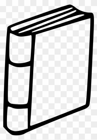 Open Book Clipart Black And White - Book Spine Clip Art - Png Download