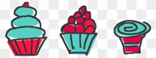 Mini Clipart - Small Cupcake Clip Art - Png Download