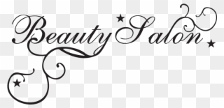 Wall Sticker Beauty Salon - Design Clipart
