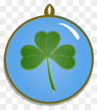Free 4 Leaf Clover Gradient Free Lucky Charm - Charm Clipart - Png Download