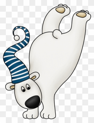 Cute Winter Clip Art - Cute Polar Bear Clip Art - Png Download