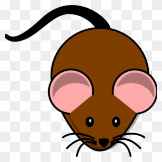Brown Mouse Lab Clip Art - Dark Brown Mouse Cartoon - Png Download