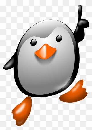 Clip Arts Related To - Penguin Number One - Png Download