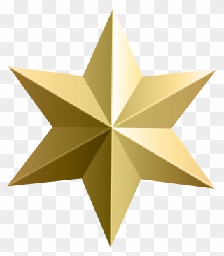 Hollywood Clipart - Gold Star Transparent Background - Png Download