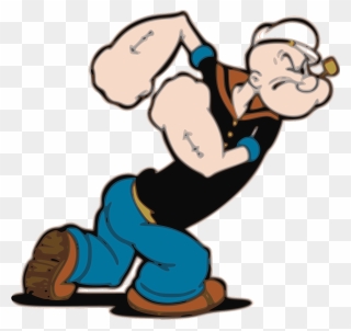Popeye Cartoon Walking - Popeye The Sailor Man Clipart