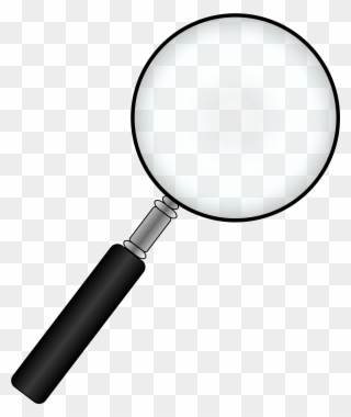 Black Magnifying Glass Clip A - Transparent Background Magnifying Glass Png