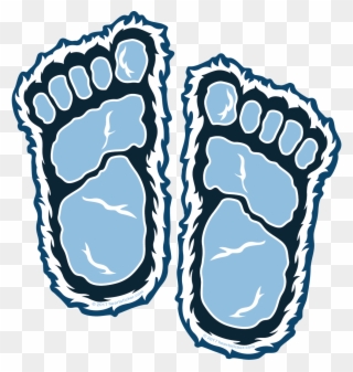 Feet Clipart Yeti - Yeti Footprint Clipart - Png Download