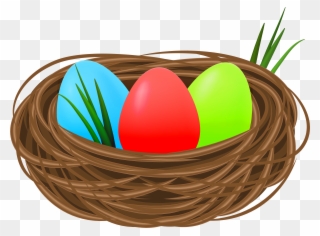 Nest With Eggs Clipart - Png Download
