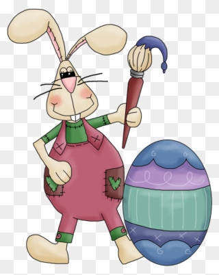 B *✿* Clip-easter Easter Clip Art, Clip Art Pictures - Happy Easter Rabbit Bag - Png Download