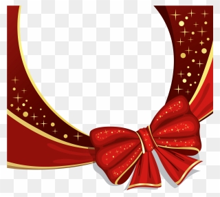 Cute Frames, Cool Backgrounds, Free Graphics, Christmas - Red Christmas Bow Png Clipart