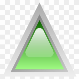 Free Led Triangular Green - Triangular Clipart