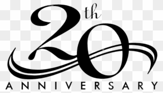 Picture Free 20th Anniversary Clipart - 20 Years In Service - Png Download