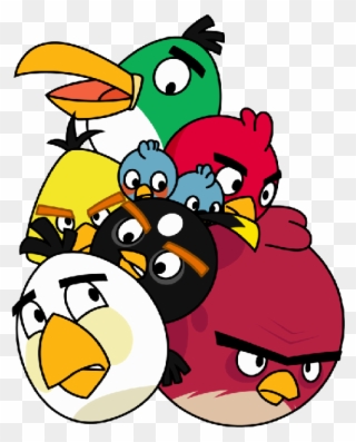 Banner Royalty Free Download Arcade Clipart Gaming - Angry Birds All Together - Png Download