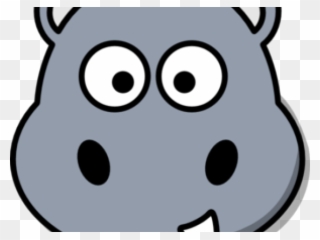 Hippopotamus Clipart Cartoon Zoo Animal - Cartoon Hippo - Png Download