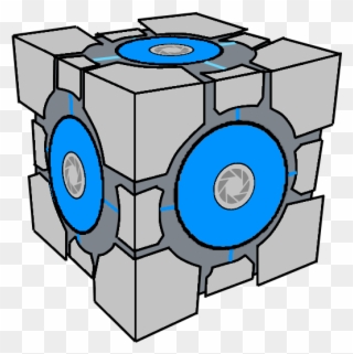 Aperture Weighted Storage Cube Portal By Pseudospeed - Portal 2 Cube Png Clipart