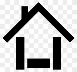 House Icon Black Clip Art At Clker Com Vector Online - House Of Cartoon Png Transparent Png