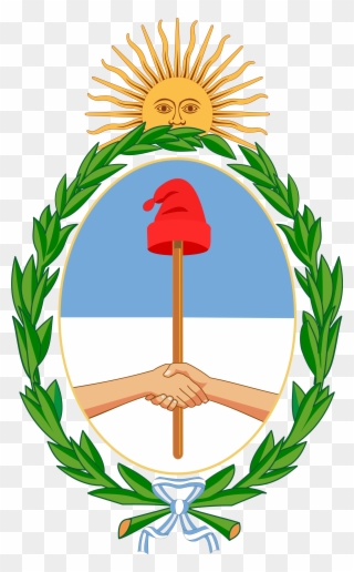 Coat Arms Sun Rays Hands Transparent Image Coat - Argentina Coat Of Arms Clipart